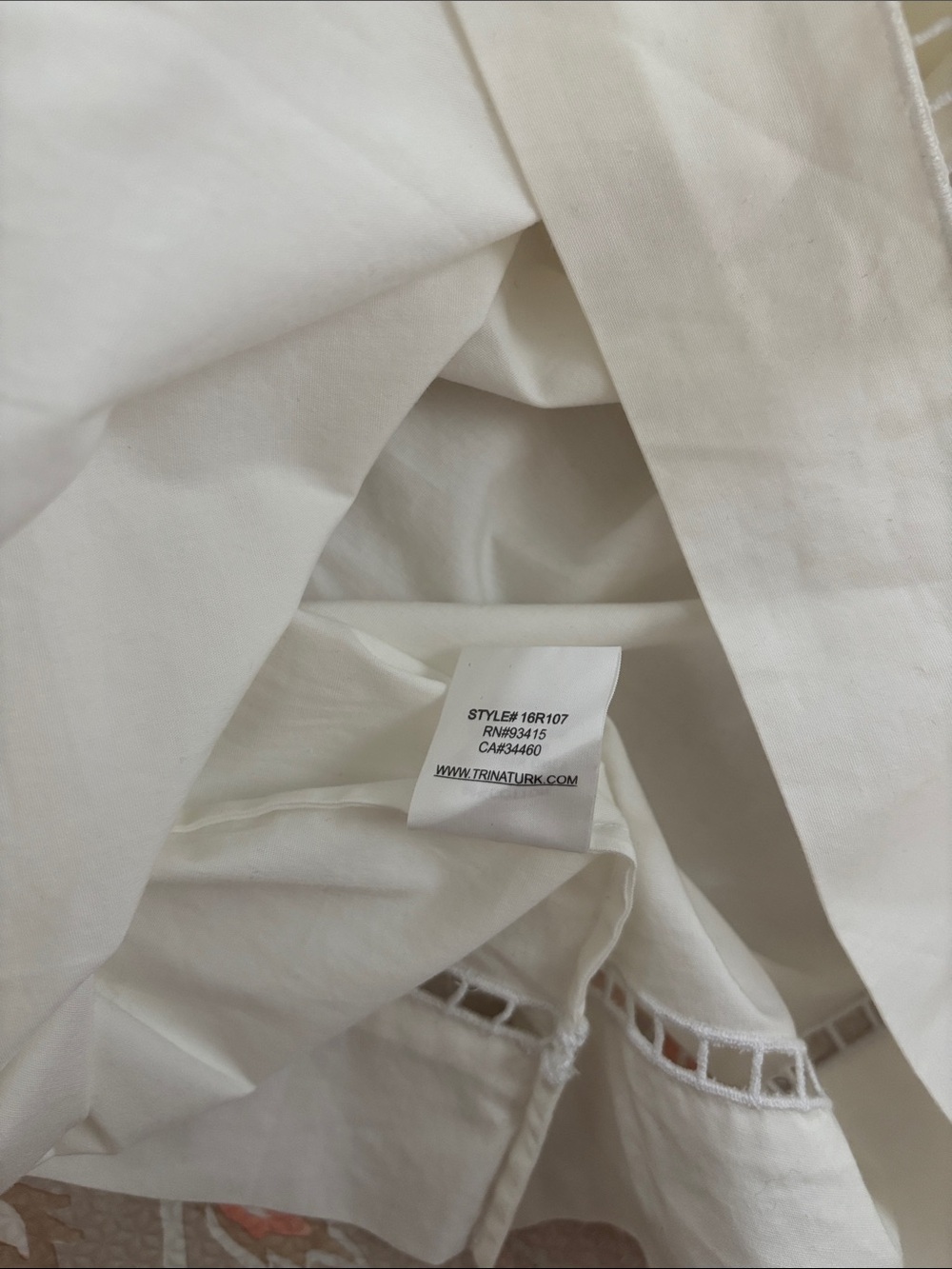 Trina Turk White Off-Shoulder Ruffle Top - Picture 7 of 7